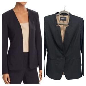 Lafayette 148 New York Classic Stretch-Wool Blazer size 6